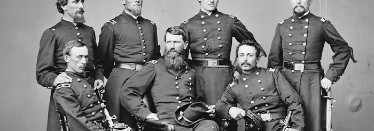 Francis Blair with staff (700x)