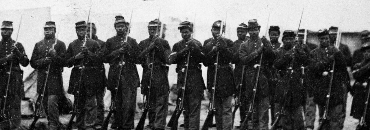 Photograph of United States Colored Troops at Port Hudson, Louisiana