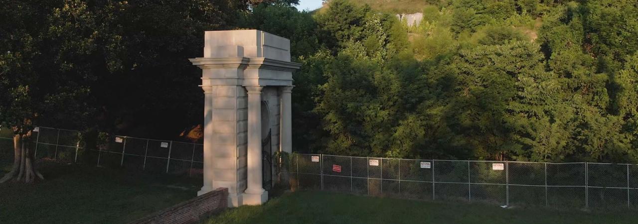 Erosion damage at Vicksburg National Military Park, Miss.