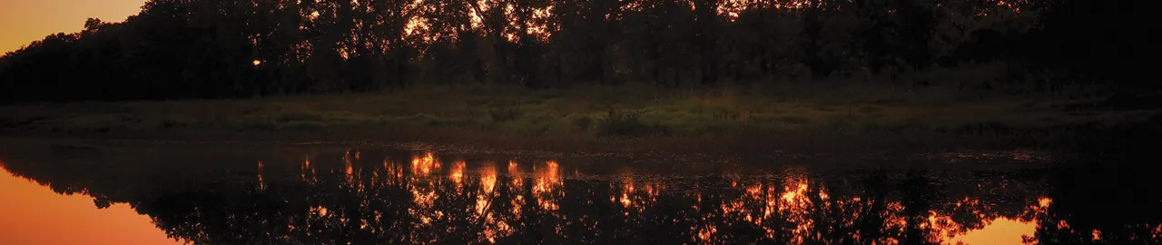 Sunset over the Shenandoah River at Cool Springs Battlefield, Clarke County, Va.