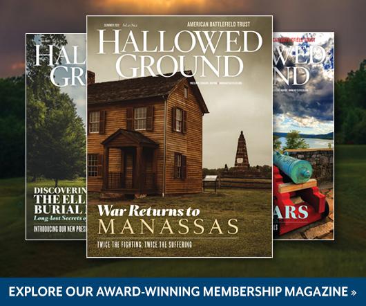 Three covers of Hallowed Ground magazine