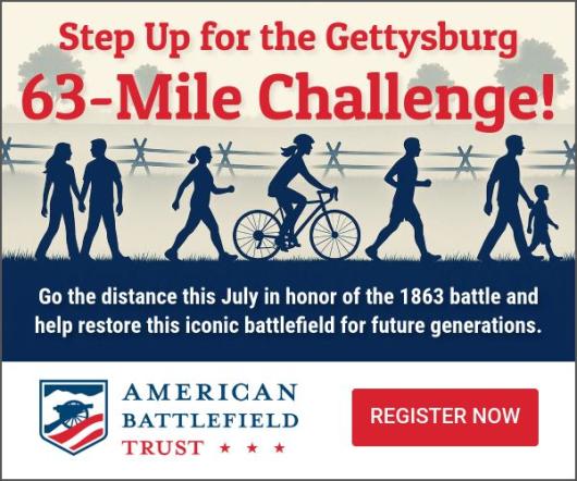Step Up for the Gettysburg 63-Mile Challenge