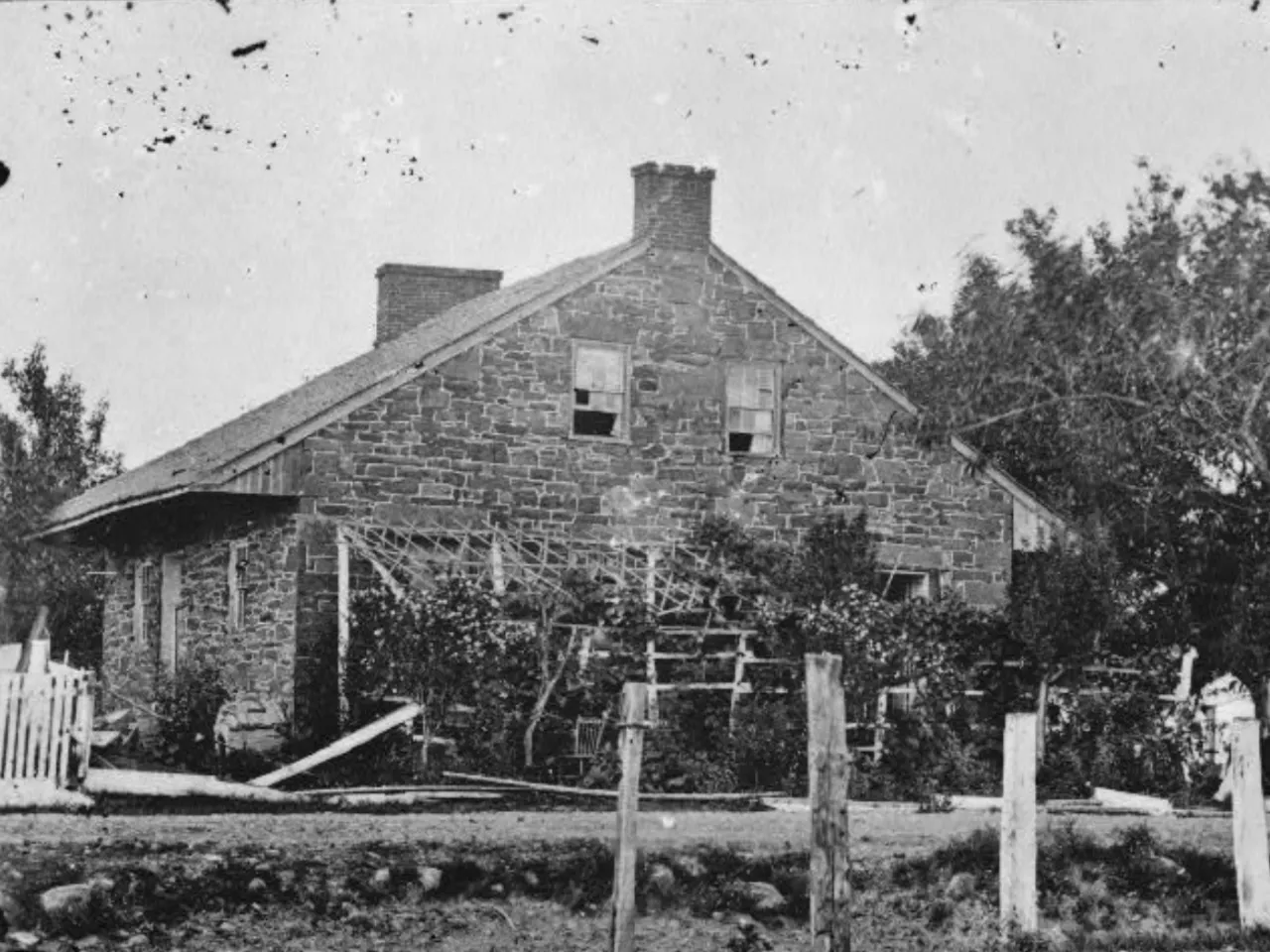 Historic photograph of Lee's Headquarters at Gettysburg