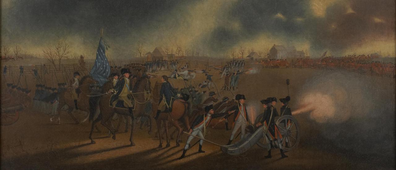 James Peale (1749-1831), The Battle of Princeton, ca. 1782,