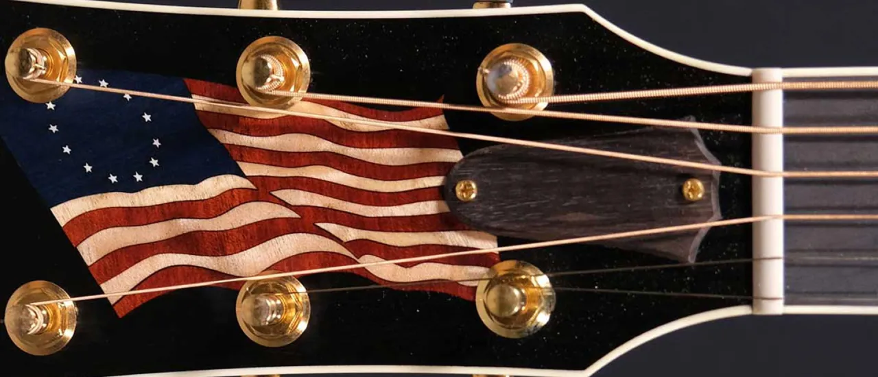 Liberty Tree Guitar Headstock