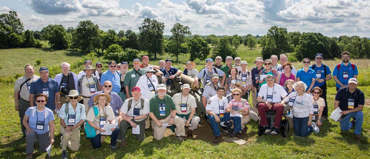 This is an image of a gathering at Perryville.