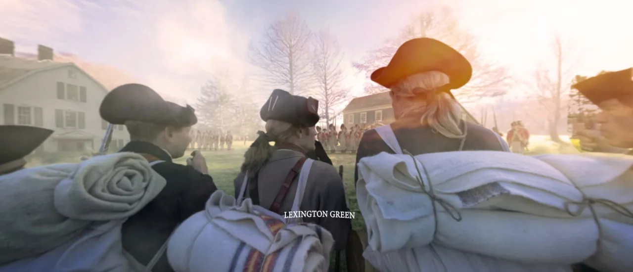 A still from The Shot Heard Round the World: A Nation is Born