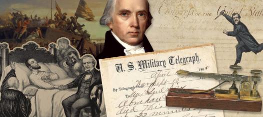 A collage of historical images