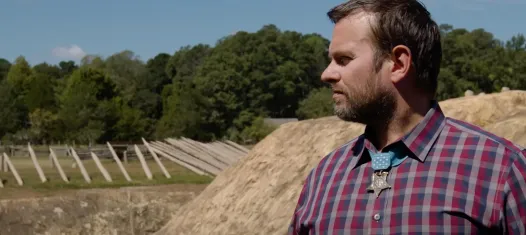 Ed Byers at Petersburg Breakthrough Battlefield, Va.