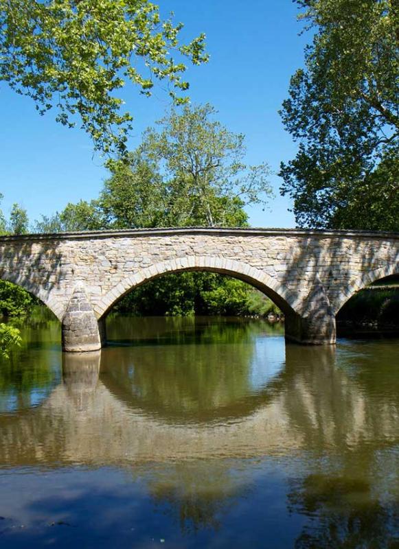 View of the Rohrbach Bridge (later renamed Burnside's Bridge) over the Antietam Creek.