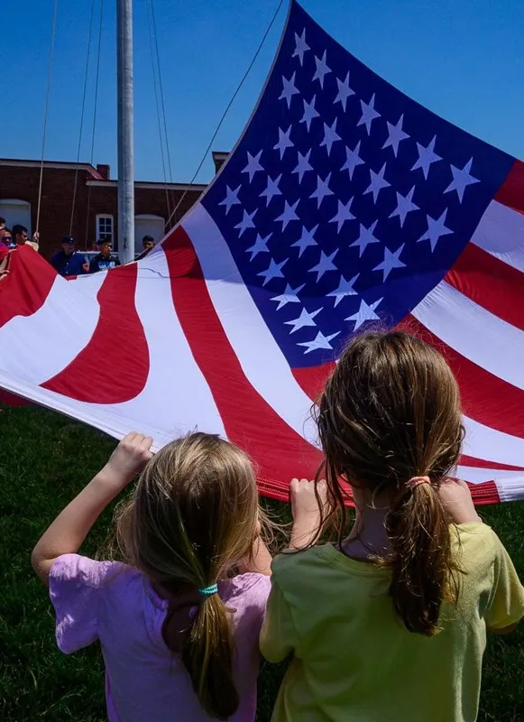Raising of the Star-Spangled Banner at Fort McHenry