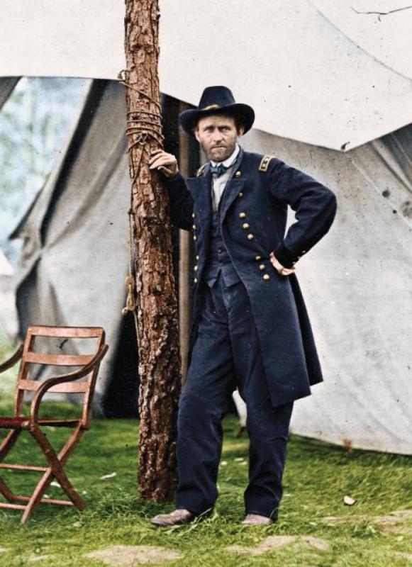 Colorized image of Ulysses S. Grant