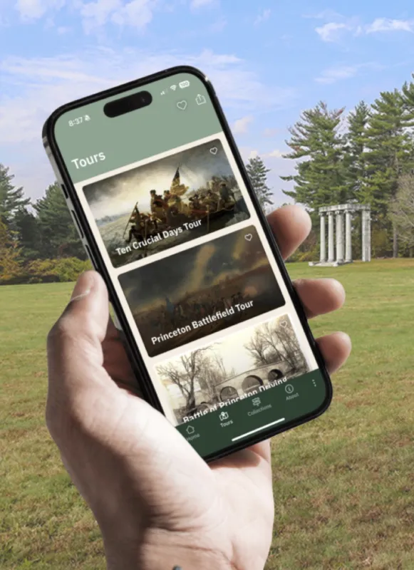 The Liberty Trail N.J. app on battlefield