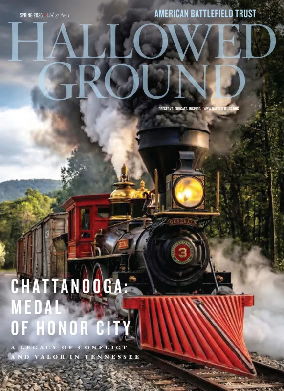 The Spring 2026 cover of Hallowed Ground Magazine