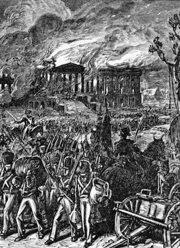 Capture and burning of Washington by the British, in 1814
