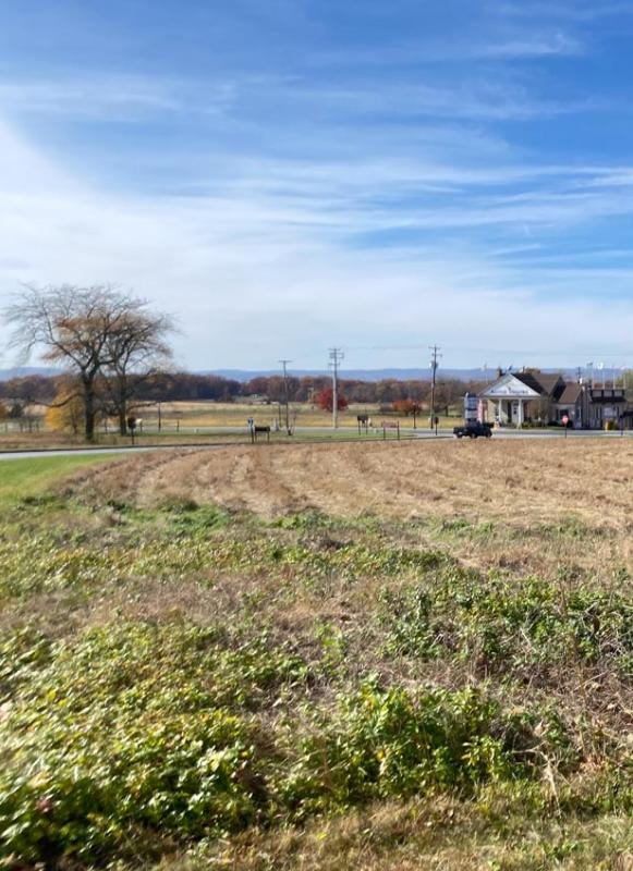 A photograph of Pickett's Charge, Gettysburg National Military Park, Pa.