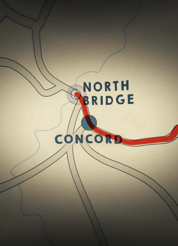 A still from The Shot Heard Round the World: A Nation is Born