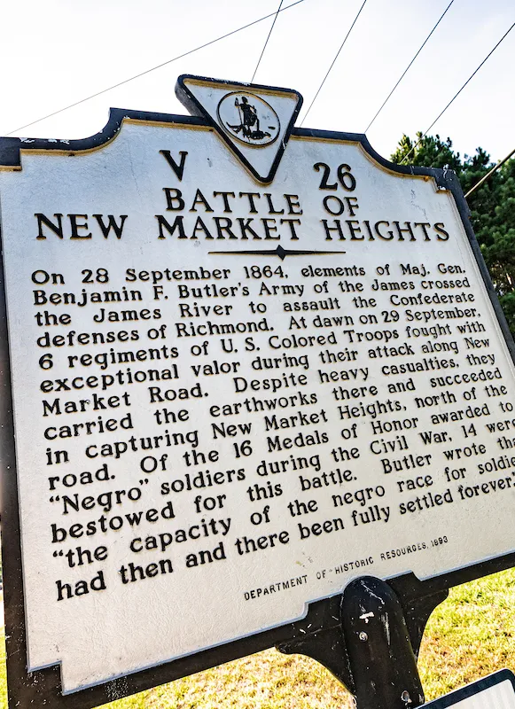 New Market Heights Marker