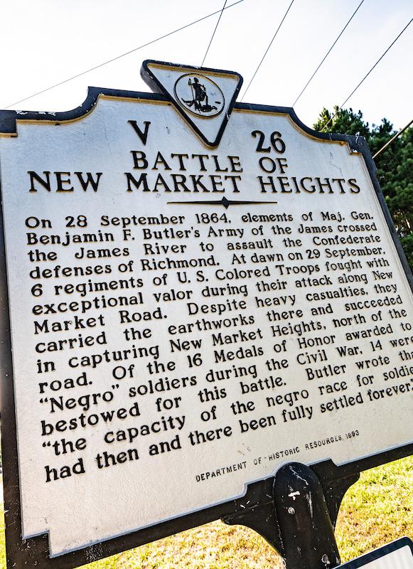New Market Heights Marker