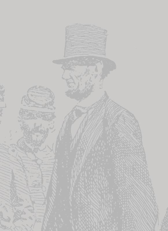 This is a sketch of Abraham Lincoln addressing Union soldiers.