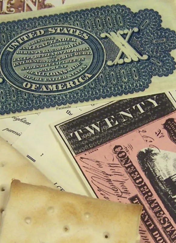 This is an image of Civil War Era currency.