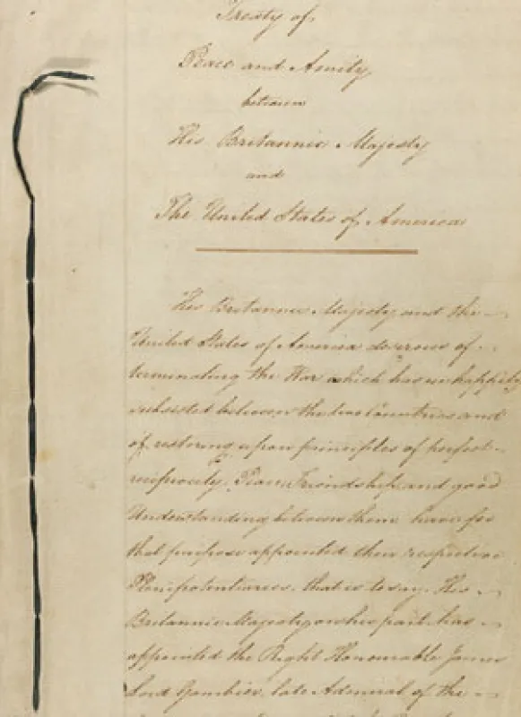 Scan of the Treaty of Ghent