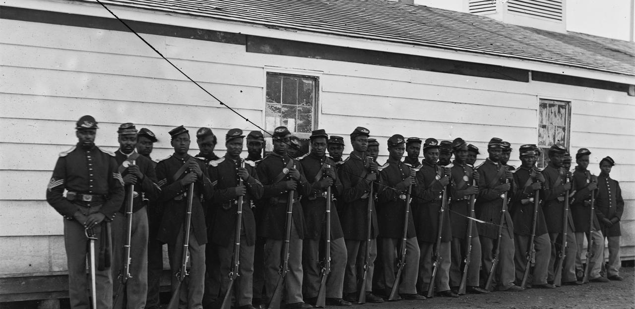 Photograph of the 4th United States Colored Troops