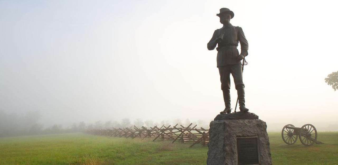The John Buford Statue at the Gettysburg Battlefield
