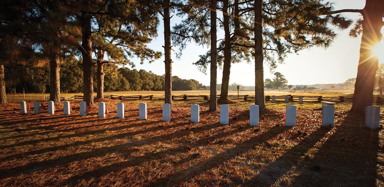 Confederate graves, Bentonville Battlefield State Historic Site, Four Oaks, N.C.