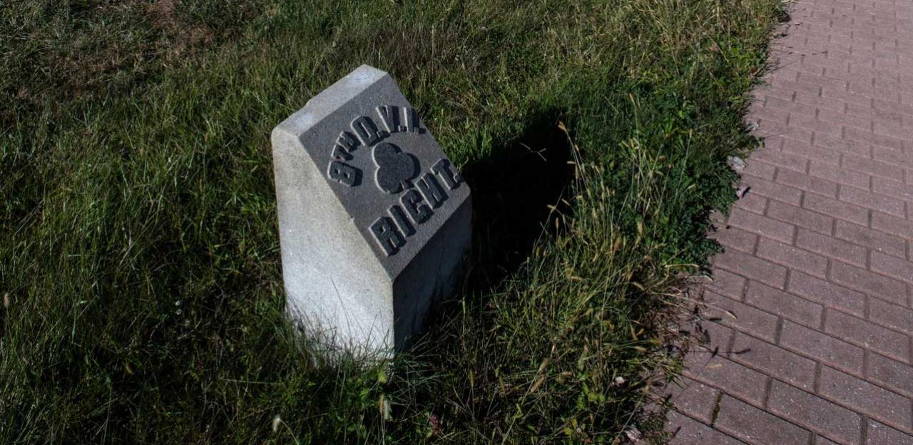 Flank marker for the 8th Ohio Regiment at Gettysburg