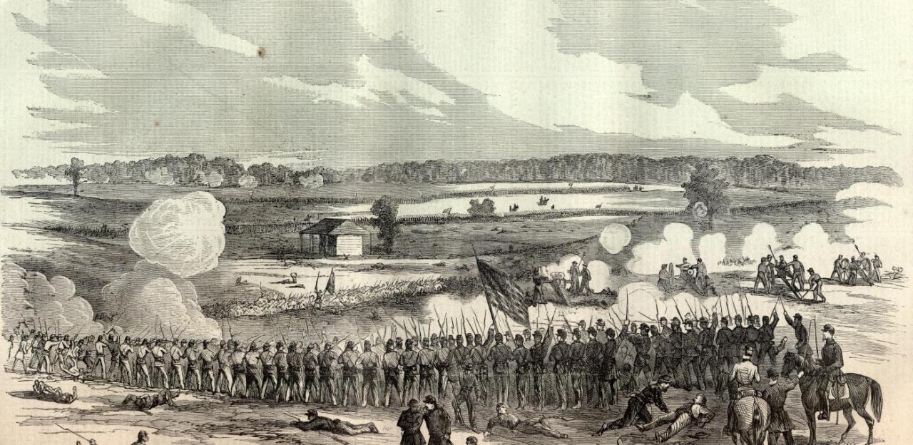 Harper's Weekly image of Battle of Perryville (Civil War, Kentucky, USA) from November 1, 1862.