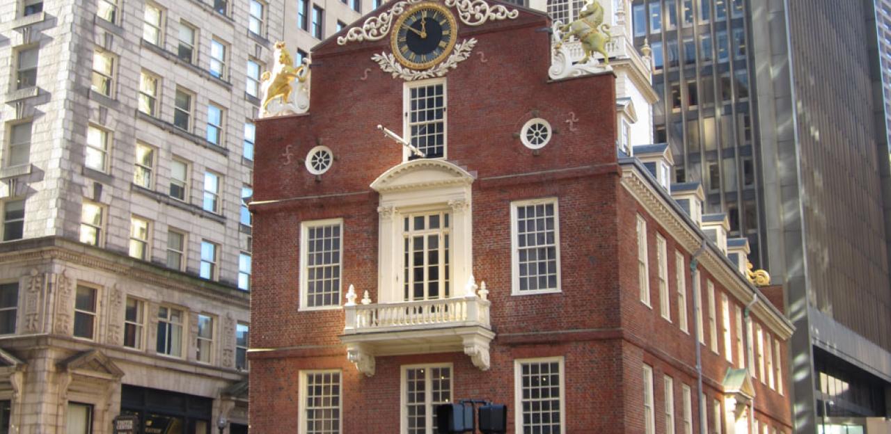 The old State House in Boston, as seen today