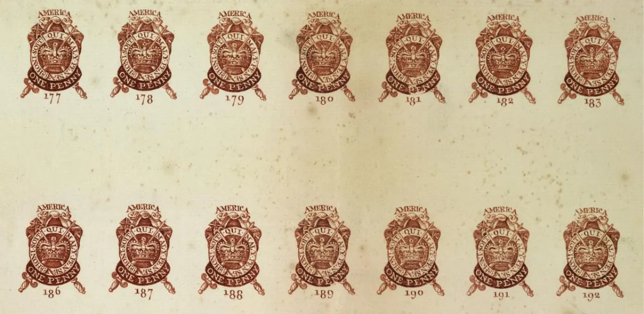 1765 Tax stamps