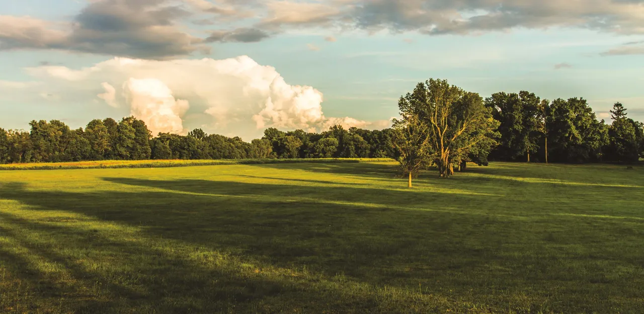 A vibrant sky over Princeton Battlefield State Park, N.J. 