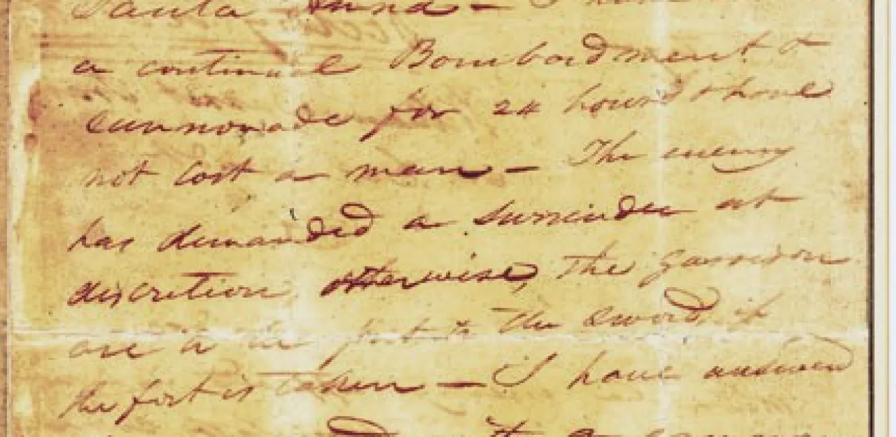 William Barret Travis' Letter from the Alamo, 1836