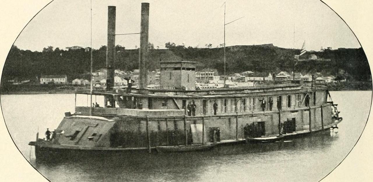 Photograph of a Civil War-era ship.