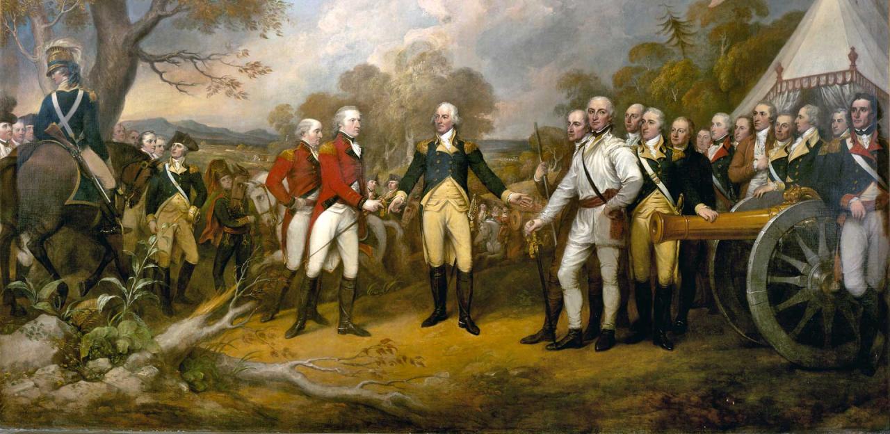 Surrender of General Burgoyne by John Trumbull