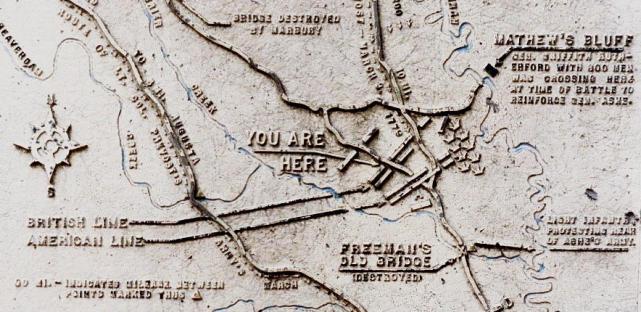 Battle of Brier Creek Map