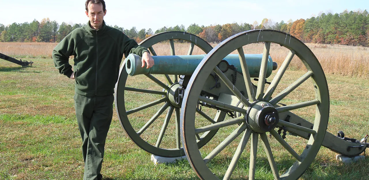 Bobby Krick on the Malvern Hill Battlefield