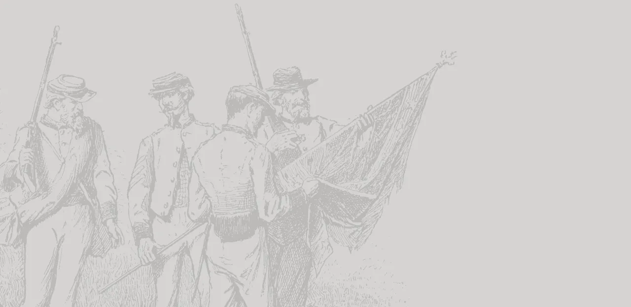 A sketch of three Civil War soldiers