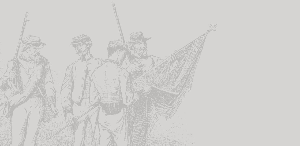 A sketch of three Civil War soldiers