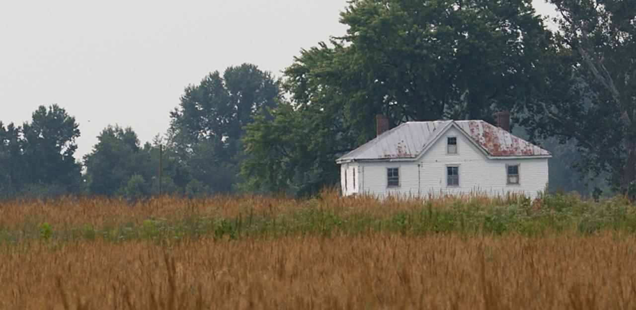 This is an image of the West House at Malvern Hill. 