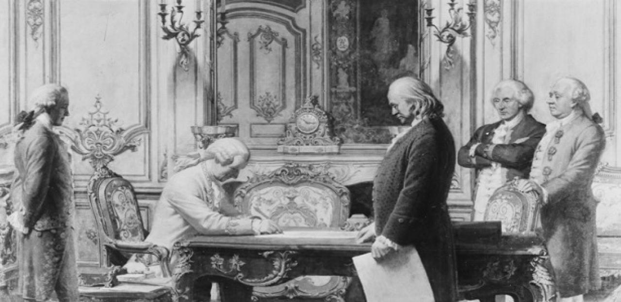 Signing of the Treaty of Alliance with France