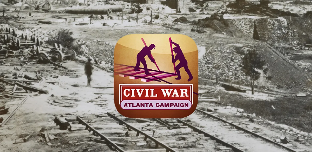 This is an image of the Atlanta Campaign Battle App Icon.