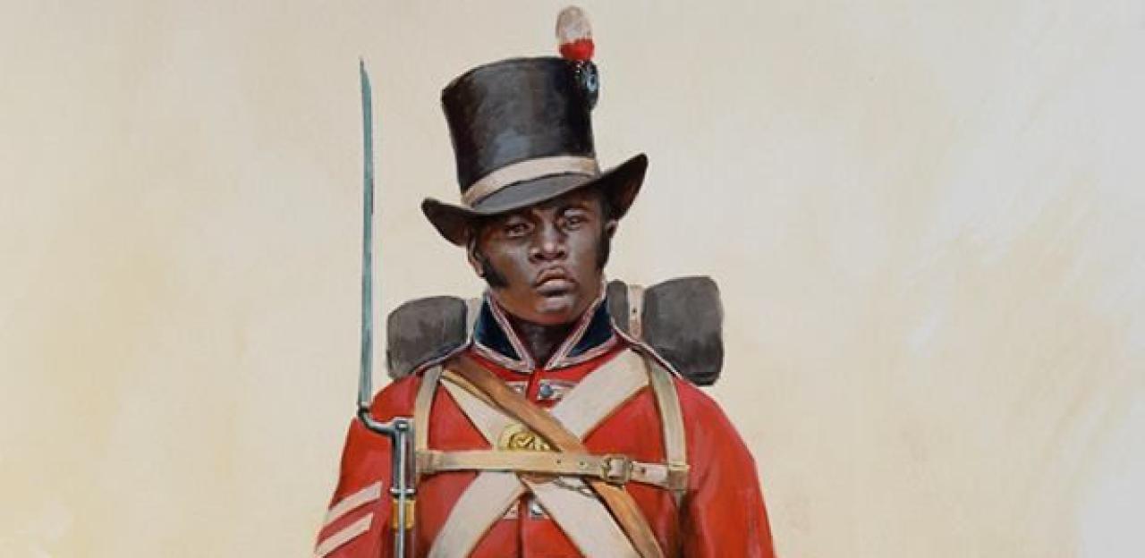 Illustration of a black Colonial Marine, by Don Troiani