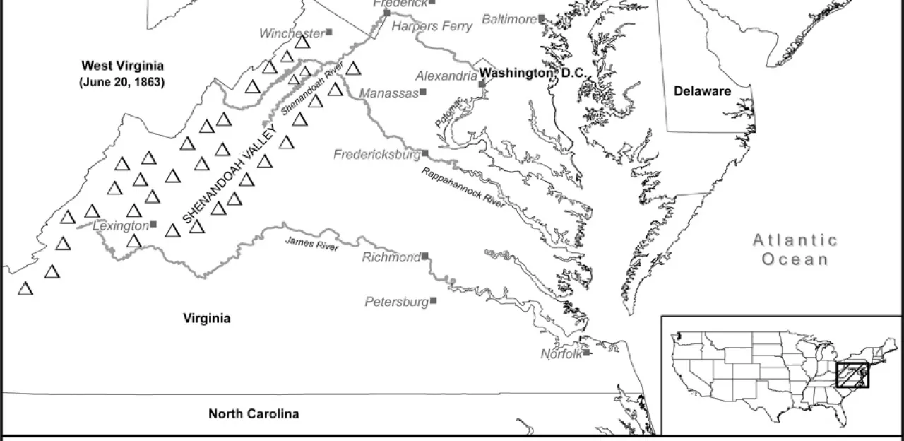 Blank Map: Eastern Theater of Operations