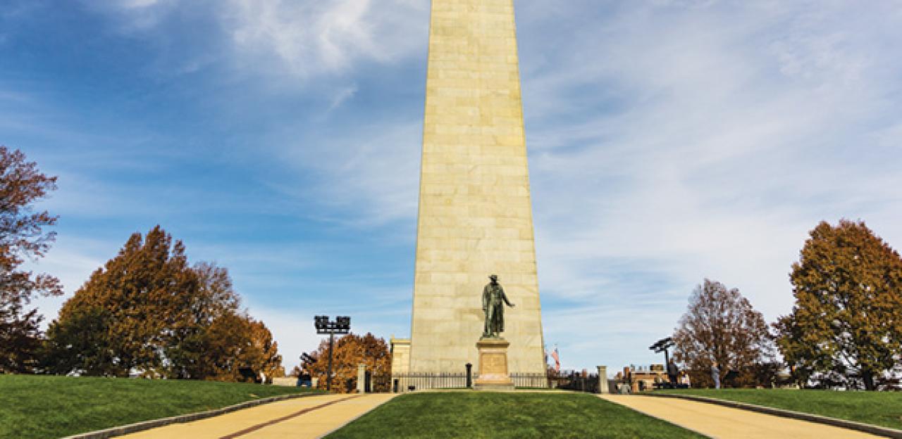 bunker hill monument stairs clipart