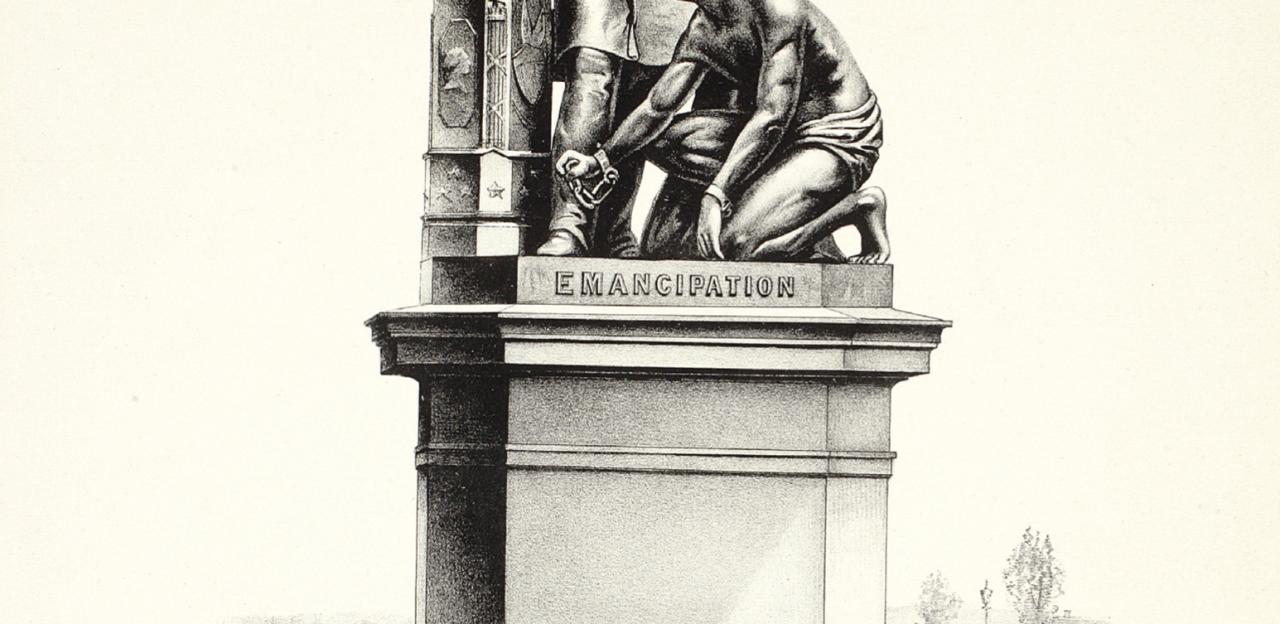 Drawing of the Emancipation Memorial