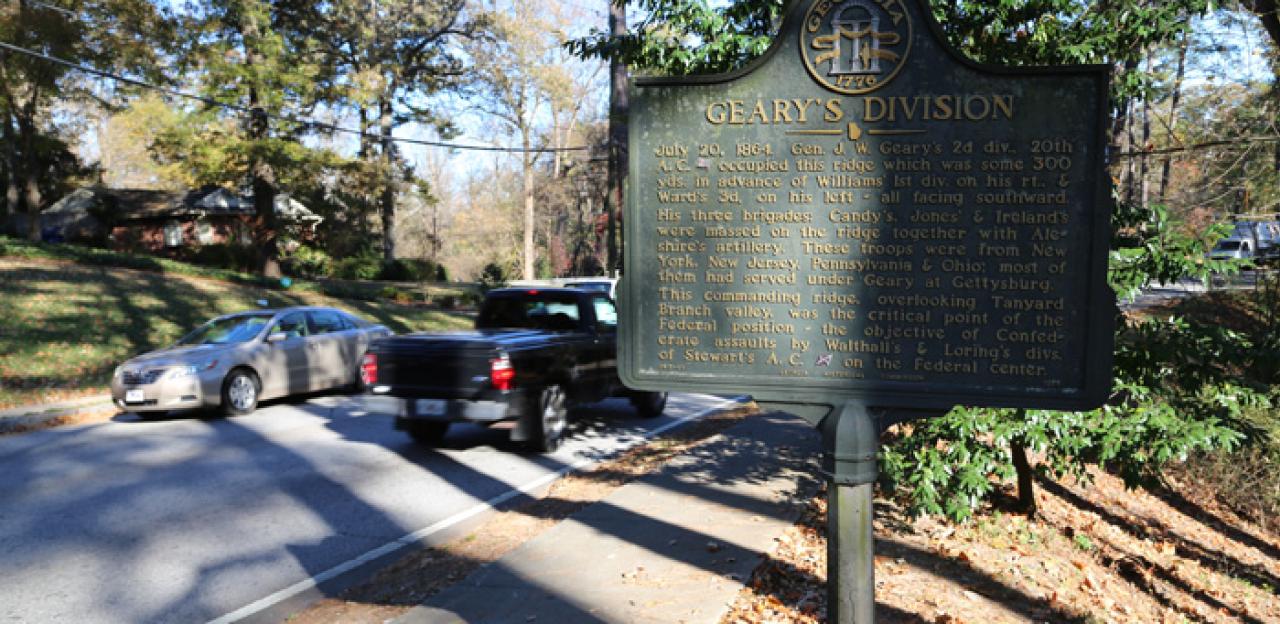 History Marker on Collier Road