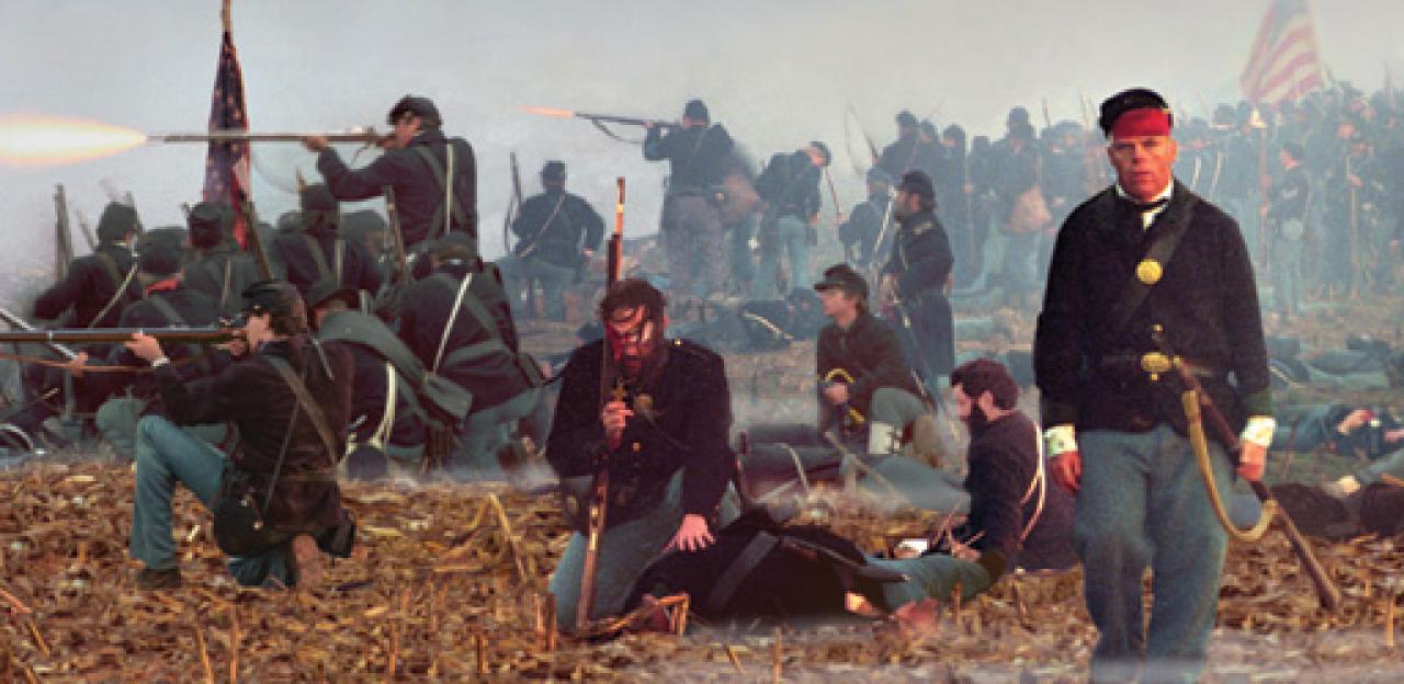 Reenactors at Antietam